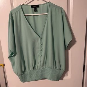 Green blouse to dress up or down